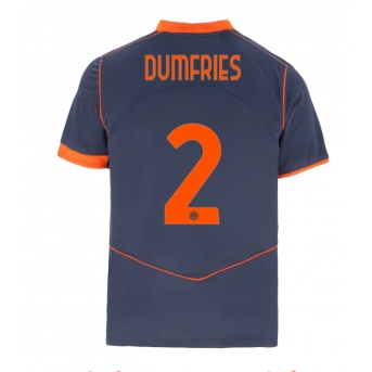 Billige Fotballdrakt Inter Milan Denzel Dumfries #2 Replika Tredjedrakt 2025-26 Kortermet